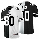Nike 49ers 80 Jerry Rice Black And White Split Vapor Untouchable Limited Jersey Dyin,baseball caps,new era cap wholesale,wholesale hats